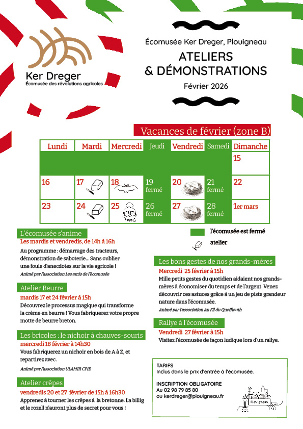 Programme des Animations février 2026