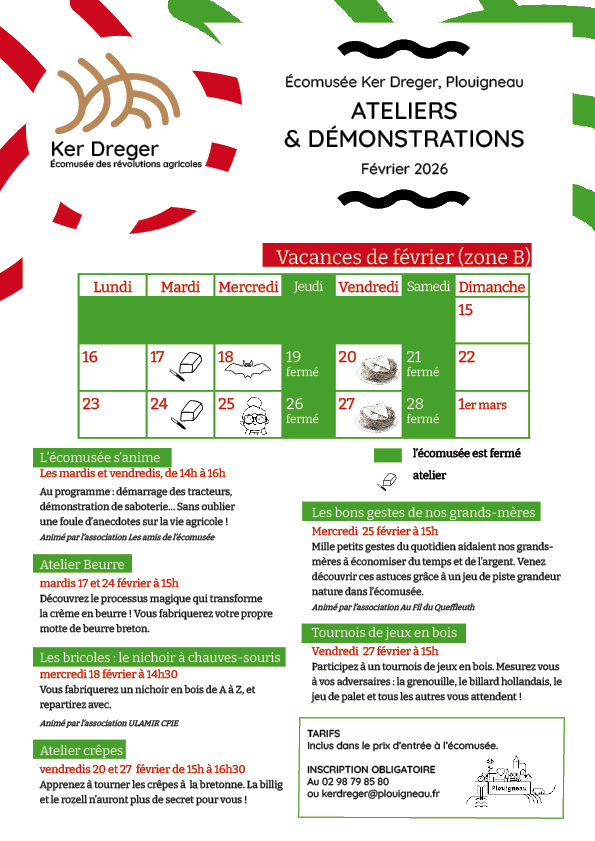 Programme des Animations février 2026