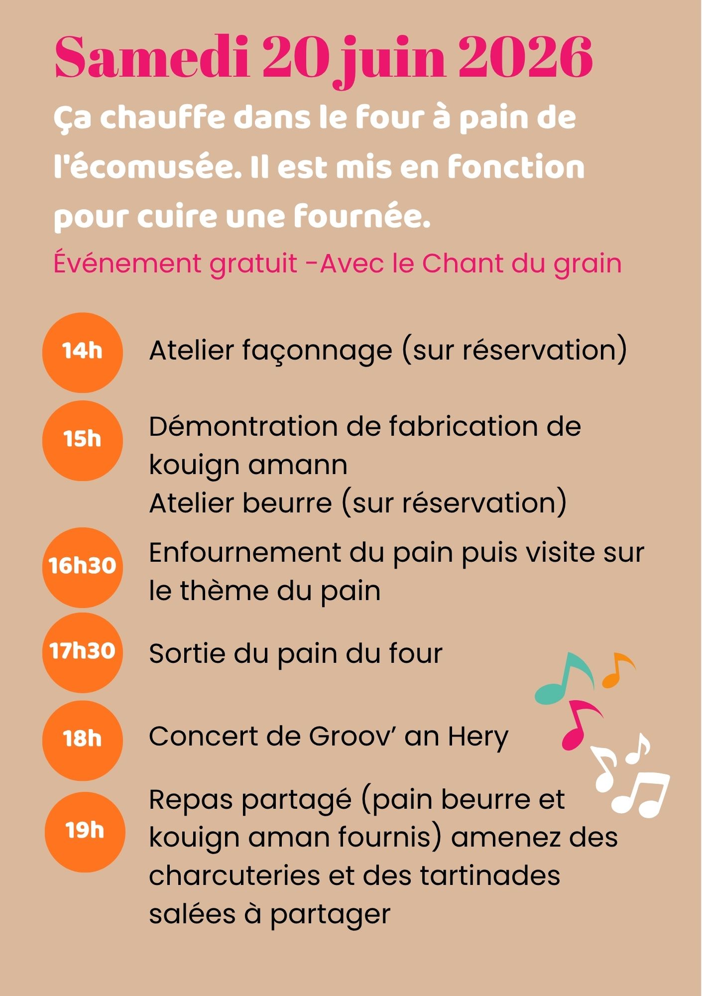 Programme Tartines & groove Programme Tartines & groove